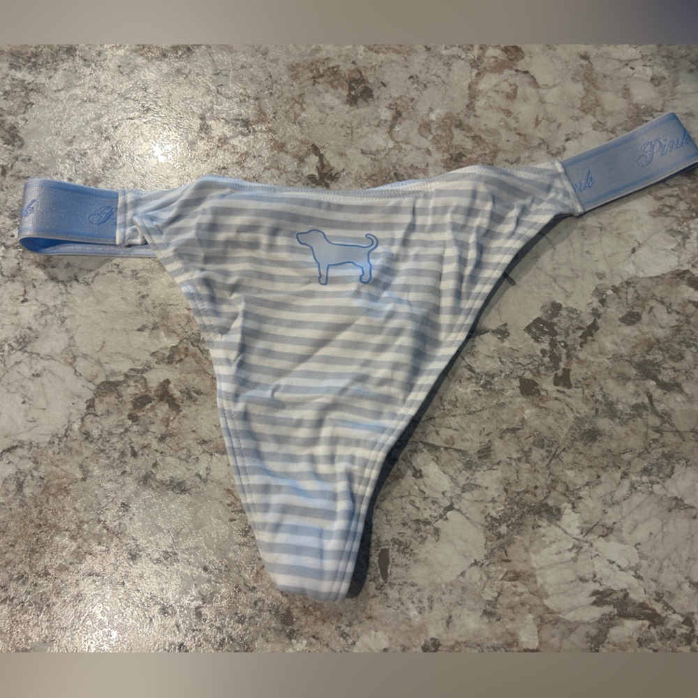 VS PINK PANTY DOG THONG LARGE NWT